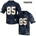 Notre Dame Fighting Irish Youth George Takacs #85 Navy Under Armour No Name Authentic Stitched College NCAA Football Jersey WPM5599DO